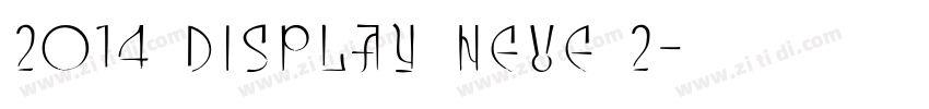 2014 Display Neue 2字体转换